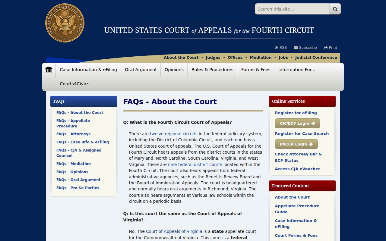 Graham County case search Fourth Circuit jurisdiction information